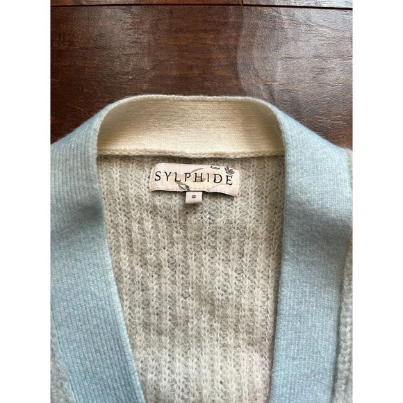 Fangyan Sylphide Dominique Multi Color Mohair Blend Fairytale Cardigan Womens S - Picture 2 of 8